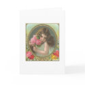 Vintage- girl with roses cards by VintageImagesbyV Vintage- girl with roses cards