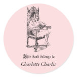 Vintage Girl's Bookplate Stickers
