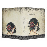 Vintage Girly Girl Damask Binder
