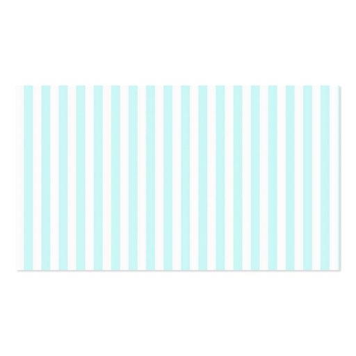 Vintage Girly  Teal Blue White  Stripes Pattern Business Card Templates (front side)