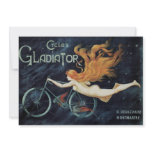 Vintage Gladiator Cycles Poster, 1895 Personalized Invitation