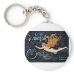 Vintage Gladiator Cycles Poster, 1895 Key Chain