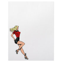 Vintage Glamor Blond Blombshell Girl Next Door Letterhead