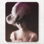 Vintage Glamour Portrait Mouse Pad