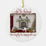 Vintage Goat Christmas Ornament ornaments