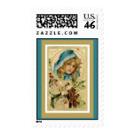 Vintage Gold Seasons Greetings Postage