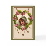 Vintage Golden Hearts & Shamrocks - Card