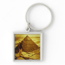Vintage Golf at the Pyramids Key Chain