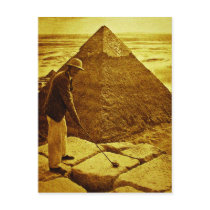 Vintage Golf at the Pyramids Post Card