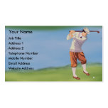 Vintage Golfer by Riverbank Business Card Template