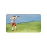 Vintage Golfer by Riverbank Personalized Address Labels