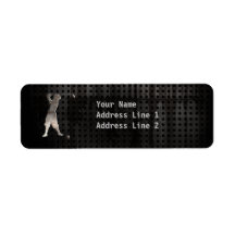 Vintage Golfer; Cool Return Address Labels