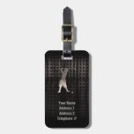 Vintage Golfer; Cool Tag For Luggage