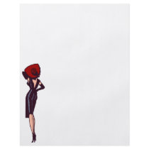 Vintage Gorgeous Glamor Girl Retro Pinup Personalized Flyer