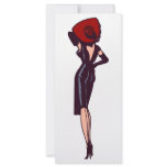 Vintage Gorgeous Glamor Girl Retro Pinup Rack Card Design