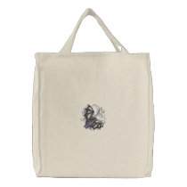 Vintage Gothic Baroque Bat Tote Bag