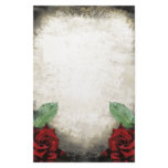 Vintage Gothic Rose Stationery