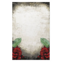Vintage Gothic Rose Stationery