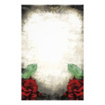 Vintage Gothic Rose Stationery
