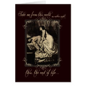 Vintage Gothic Vampire Romance Card Halloween