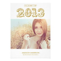 VINTAGE GRAD | CLASS OF 2013 GRADUATION INVITATION