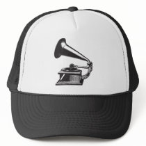 Vintage Gramophone Trucker Hat