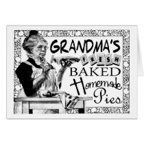 Vintage Grandma's Homemade Pies Gifts cards