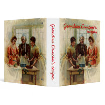 Vintage Grandma's recipes binders
