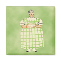 Vintage Grandmother Cook Kitchen Magnet