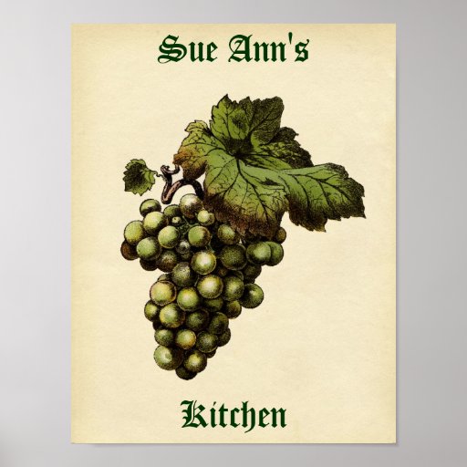 Vintage Grape Poster Zazzle