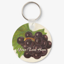 Vintage Grapes Keychain