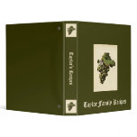 Vintage Grapes Recipe Binder