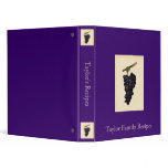 Vintage Grapes Recipe Binder