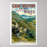 Vintage Great Western Railway Travel Poster