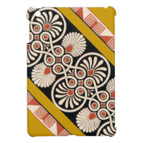 Vintage Grecian Geometric Pattern Graphic Design iPad Mini Covers