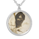Vintage Greek Harpist Necklace