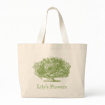 Vintage Green Flower Arrangement bags by JuJuGarden Vintage Green Flower Arrangement bags