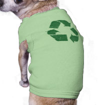 Vintage Green Recycle Sign pet clothing by koncepts Vintage Green Recycle Sign pet clothing