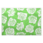 Vintage green roses placemat