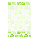 Vintage green roses Stationery