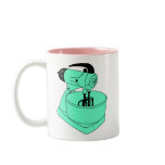 Vintage Green Sunbeam Mixmaster mugs