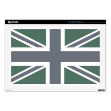 Vintage Grey Classic Union Jack British(UK) Flag Laptop Skins
