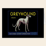 Vintage Greyhound Lemon Label Circa 1920 cards