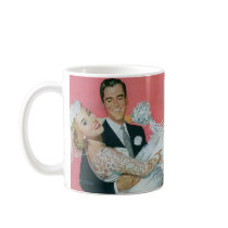 Vintage Groom Carrying Bride; the Newlyweds Coffee Mug