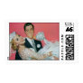 Vintage Groom Carrying Bride; the Newlyweds Postage