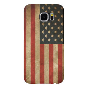 Vintage Grunge American Flag - USA Patriotic Samsung Galaxy S6 Cases
