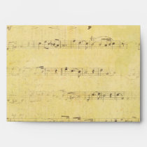 Vintage Grunge Antique Musical Notes Custom Envelo envelopes
