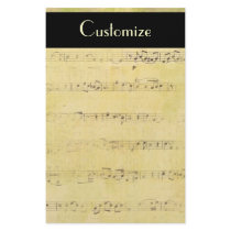 Vintage Grunge Antique Musical Notes Stationery