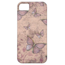 Vintage Grunge Butterflies iPhone Case iPhone 5 Cover