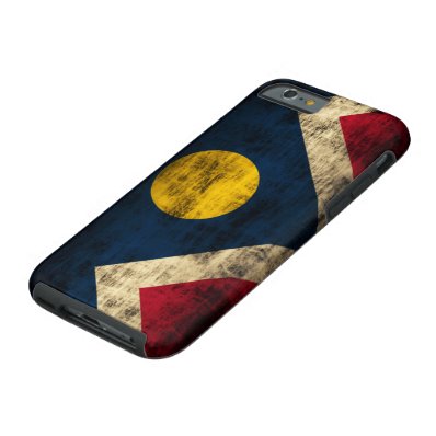 Vintage Grunge Denver Colorado Flag Tough iPhone 6 Case